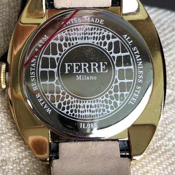 FERRE MILANO Swiss made women’s watch leather strap - Picture 2 of 16
